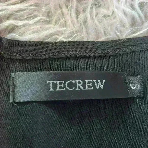 Tecrew Black Flowy Speghetti Strap Embroidered Floral Tank Top, S - Picture 6 of 8